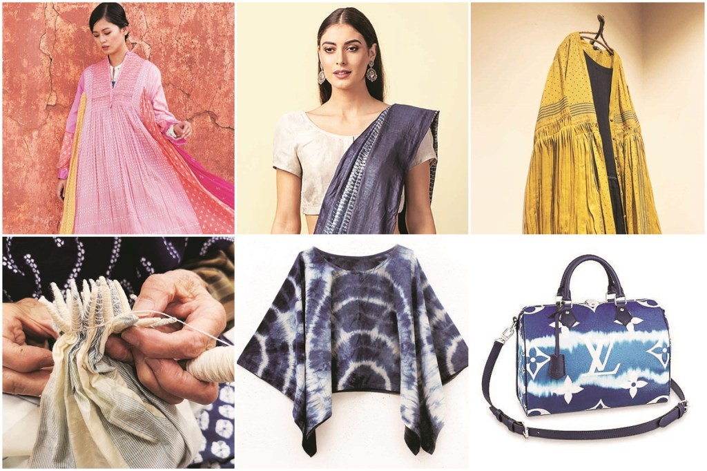 Tie-dye apparel from Udaipur-based Aavaran and Delhi-based fashion label Ekadi