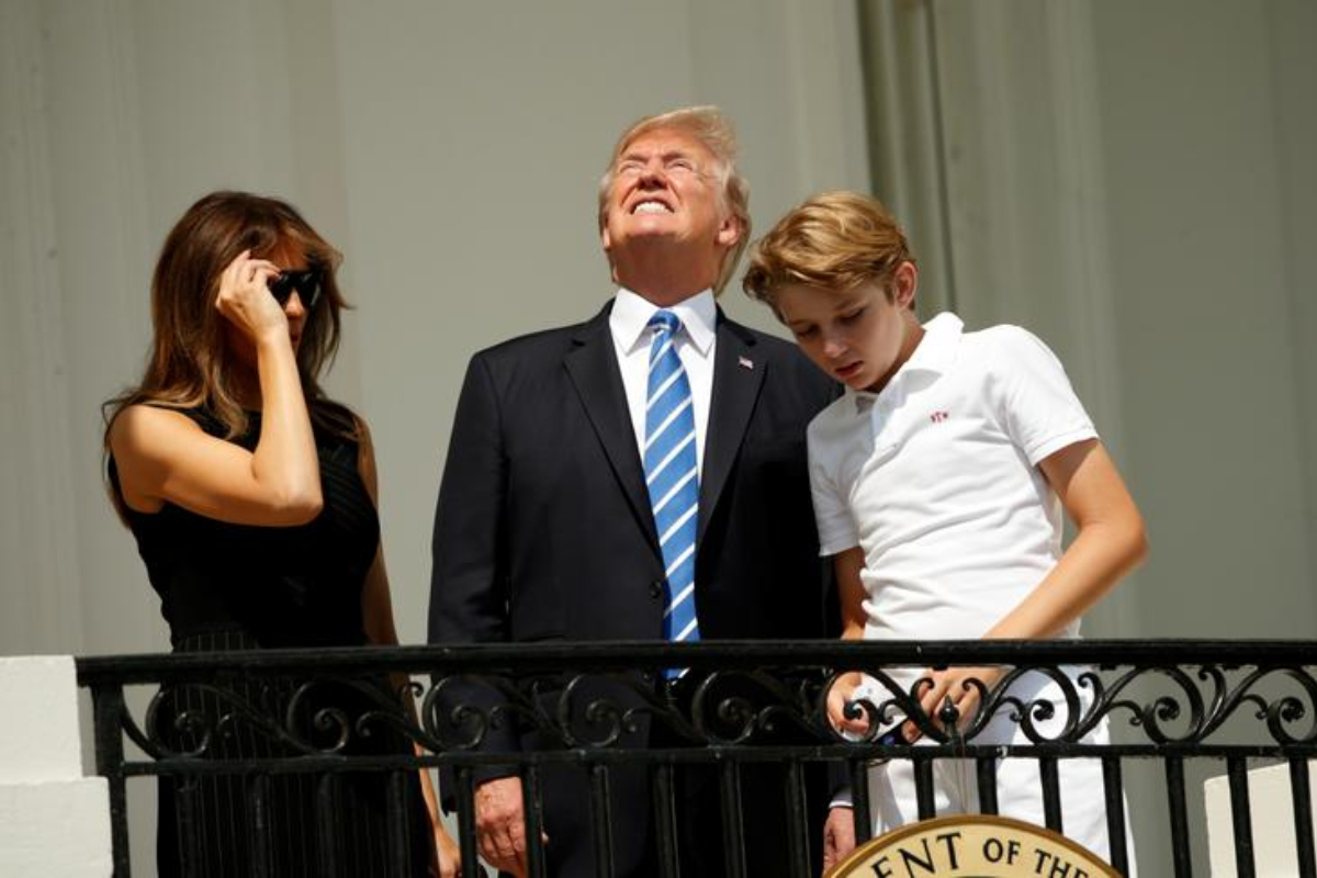 Barron Trump, Donald Trump, Melania Trump, White House, coronavirus, covid news, corona updates Barron Trump, Donald Trump, Melania Trump, White House, coronavirus, covid news, corona updates