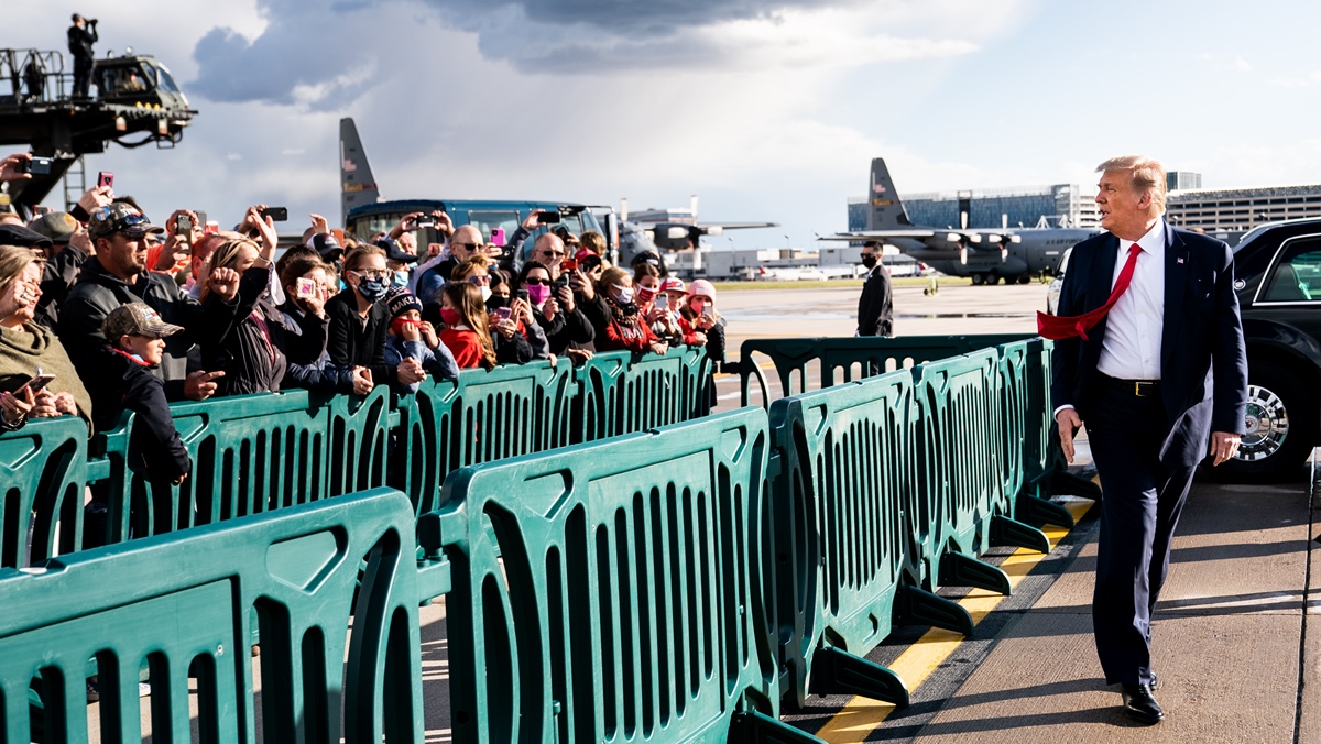 The Trump campaign and White House has not indicated that any additional safety measures will be taken to prevent the transmission of the virus among those traveling on Air Force One or at the rally site.