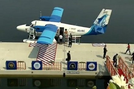 SpiceJet has planned to run four round-trips of the seaplanes in one day. Image: Twitter/Spiceshuttle SpiceJet has planned to run four round-trips of the seaplanes in one day. Image: Twitter/Spiceshuttle
