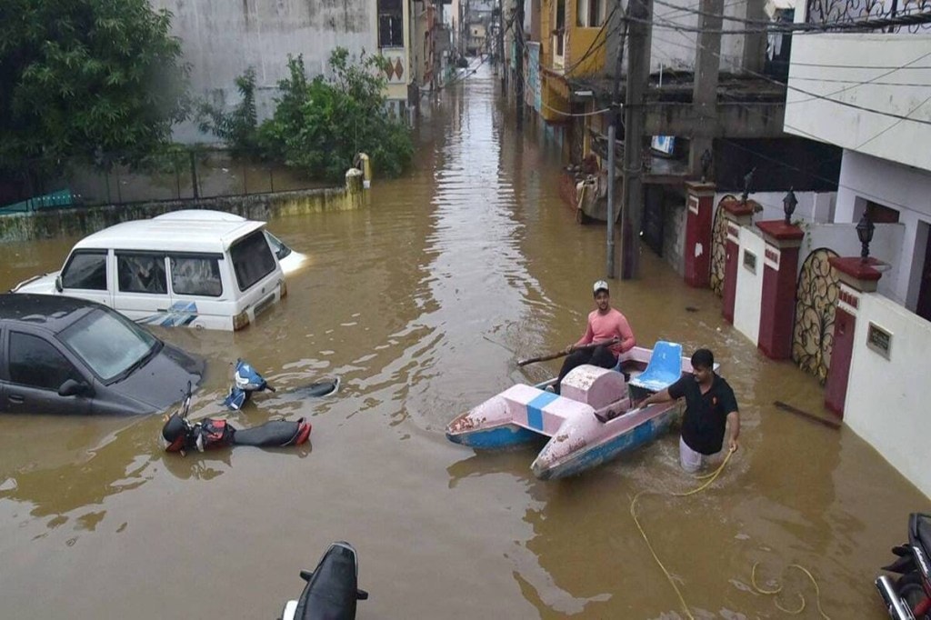 In August 2000 also, the city had been flooded. (Image: PTI)
