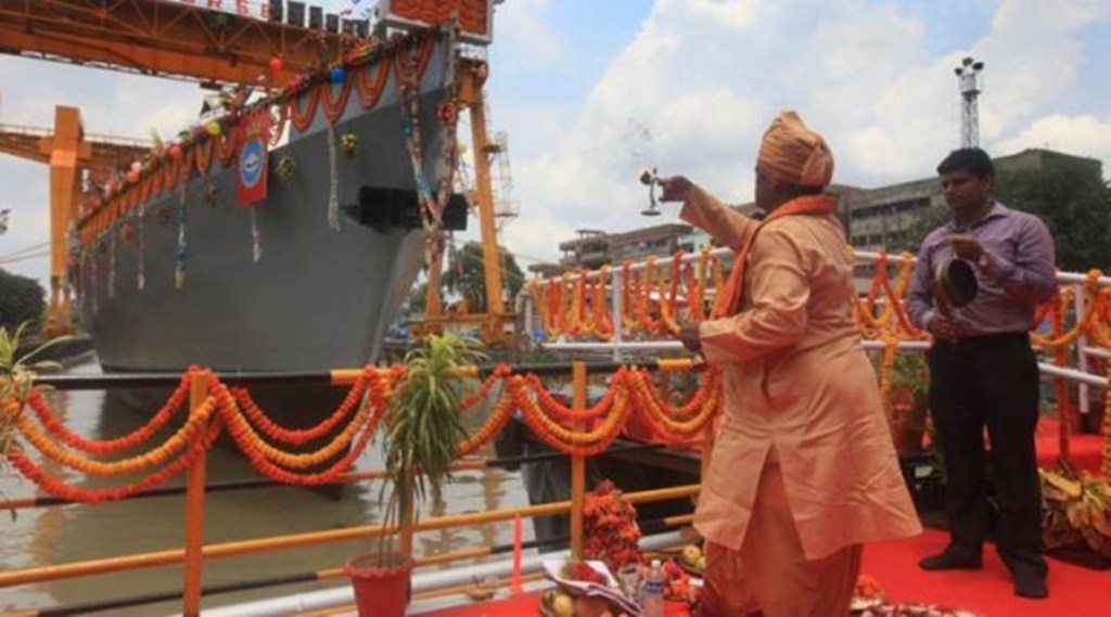 The ship will be commissioned into the Navy as a combat-ready platform as the ship has completed sea trials of all the systems fitted onboard. (Photo credit: Indian Navy) The ship will be commissioned into the Navy as a combat-ready platform as the ship has completed sea trials of all the systems fitted onboard. (Photo credit: Indian Navy)