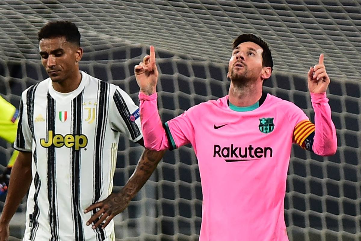 Champions League - Group G - Juventus v FC Barcelona - Allianz Stadium, Turin, Italy - October 28, 2020 Barcelona's Lionel Messi celebrates scoring their second goal. (Reuters image) Champions League - Group G - Juventus v FC Barcelona - Allianz Stadium, Turin, Italy - October 28, 2020 Barcelona's Lionel Messi celebrates scoring their second goal. (Reuters image)