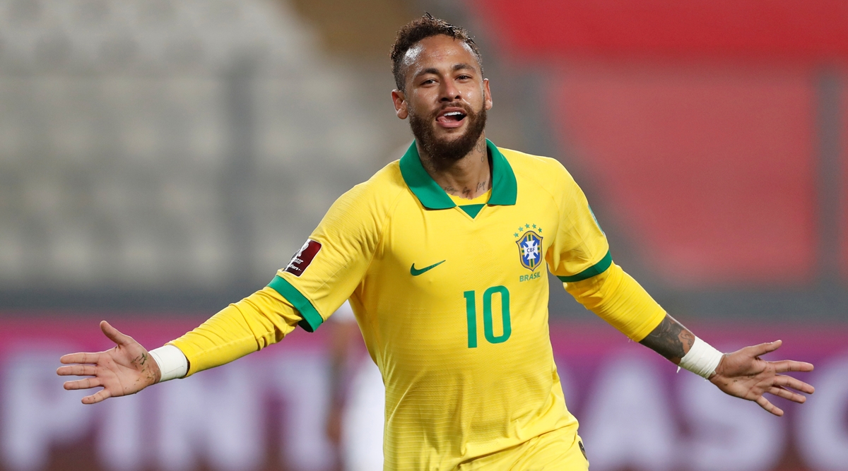 Brazil's Neymar in action with Bolivia's Leonardo Zabala. (Reuters photo) Brazil's Neymar in action with Bolivia's Leonardo Zabala. (Reuters photo)