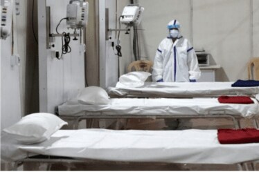 The number of deaths reported on Sunday was the highest in the last five days.