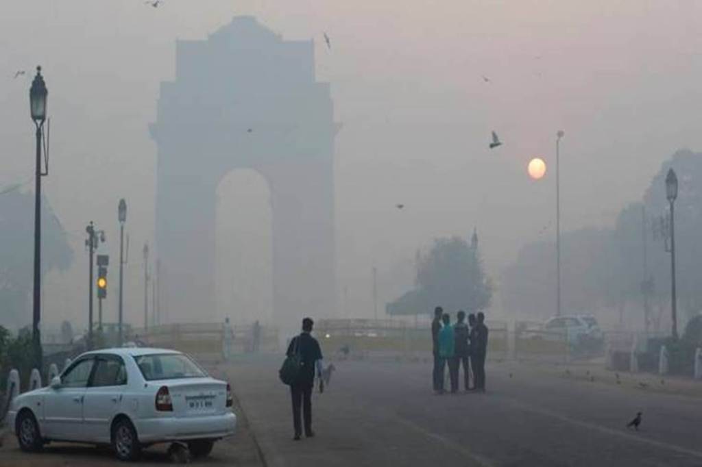 The AQI for each city is based on the average value of all stations there, according to the app.