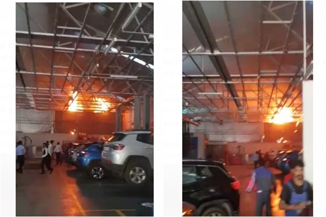 Watch video: Fire erupts at Jeep service centre in Mumbai, no injuries reported
