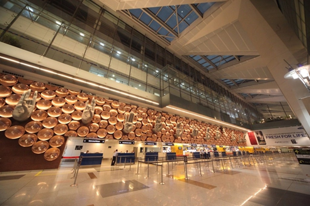 Delhi's IGI Airport scored 4.6 out of 5 on the Safe Travel Barometer's list. Delhi's IGI Airport scored 4.6 out of 5 on the Safe Travel Barometer's list.