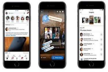In the story feature, options to add stickers have also been included in order to bring visual excitement to LinkedIn Stories.