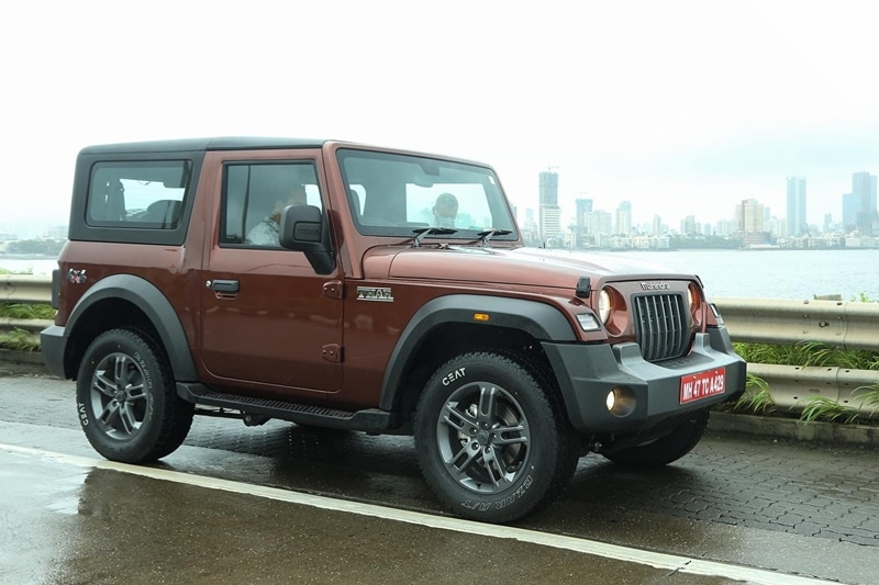 It gets all-LED headlamps, projector foglights, and options of hard or soft-top. The grille has the familiar vertical slats. The new Thar uses the Noveaue platform which could be shared with other Mahindra vehicles cars in the future.
