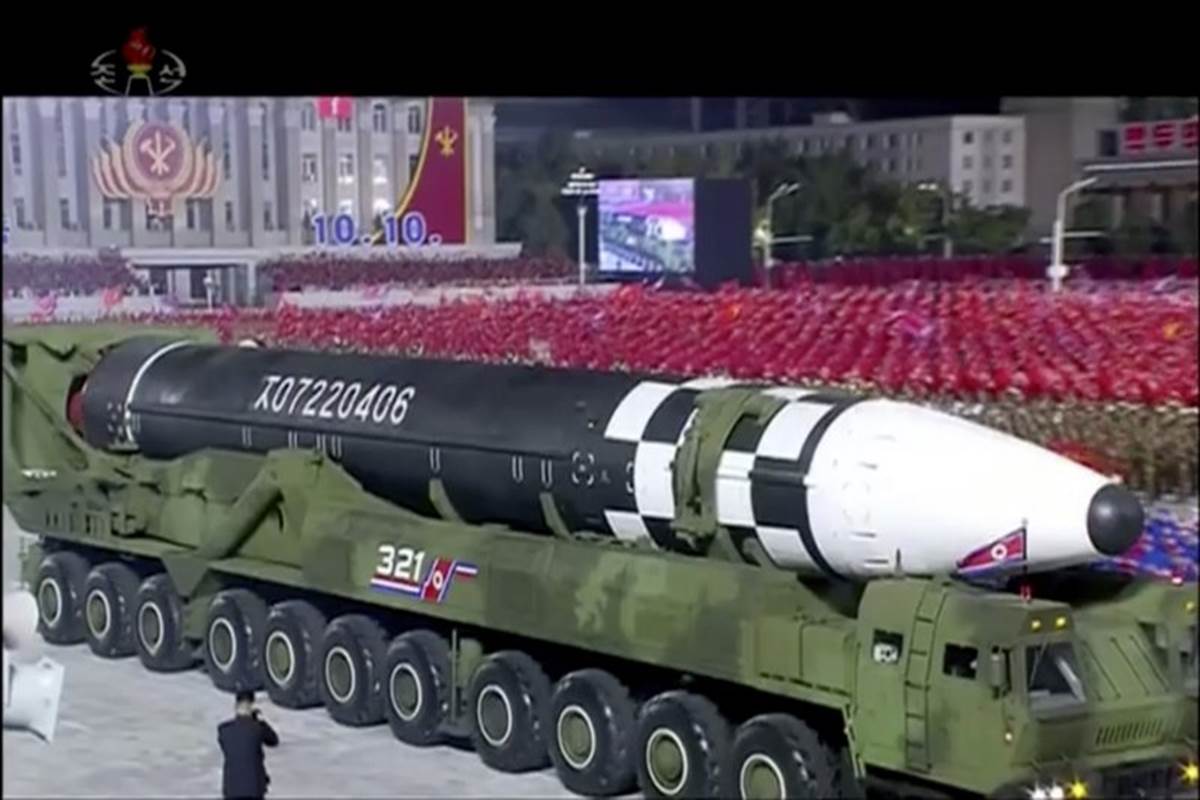 It also displayed what was likely an upgraded version of a missile that can be fired from submarines. (Photo source: AP) It also displayed what was likely an upgraded version of a missile that can be fired from submarines. (Photo source: AP)