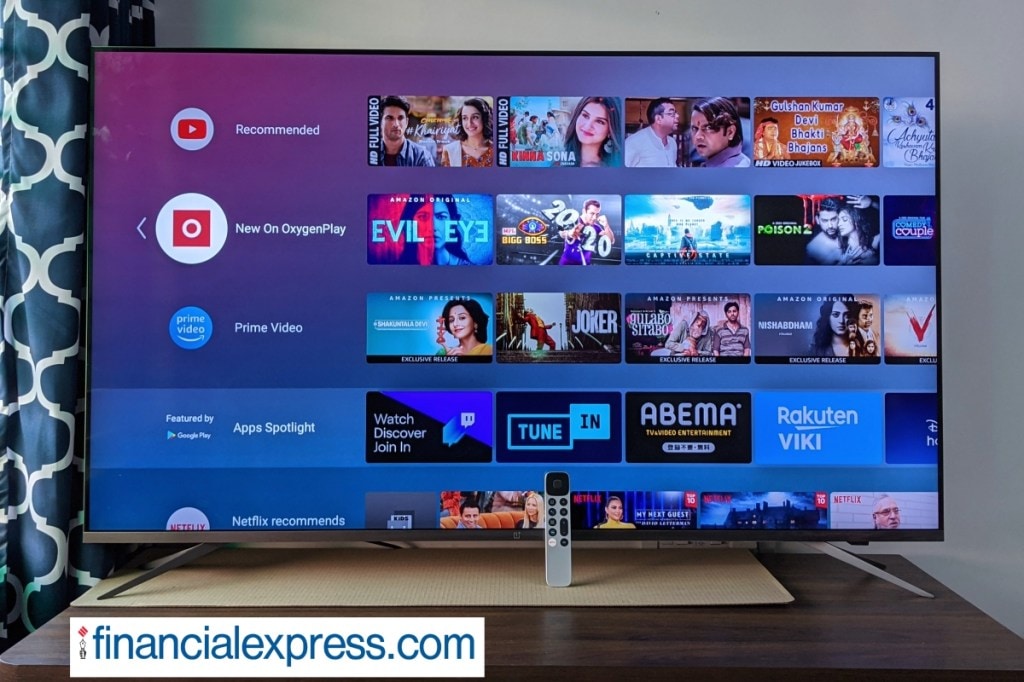 OnePlus TV U1 costs Rs 49,999. (Photo credit: Saurabh Singh/Financial Express)