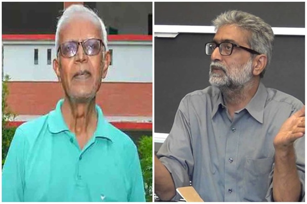 Stan Swamy (left) and Gautam Navlakha Stan Swamy (left) and Gautam Navlakha