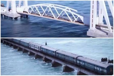 The New Pamban Bridge is scheduled for completion by December 2021.