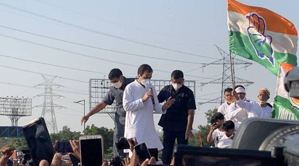 Gandhi underscored the need for improving the food procurement and Public Distribution System and acknowledged that they had shortcomings. (Photo source: ANI)