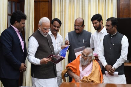 Prime Minister Narendra Modi was among political leaders who paid tribute to him. Image: Twitter/Modi