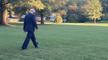 Trump was briefly forced to pause his re-election campaign after he tested positive for COVID-19 on October 1 and was admitted to a military hospital for three nights and four days. (Photo source: Reuters) Trump was briefly forced to pause his re-election campaign after he tested positive for COVID-19 on October 1 and was admitted to a military hospital for three nights and four days. (Photo source: Reuters)