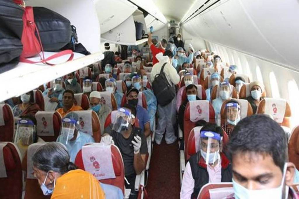 In this exercise of repatriation of stranded Indians, the Indian Foreign Service (IFS) which turned 74 years old on Oct 9, 2020, was leading from the front as always in the times of distress. (Photo source: Twitter/Air India)