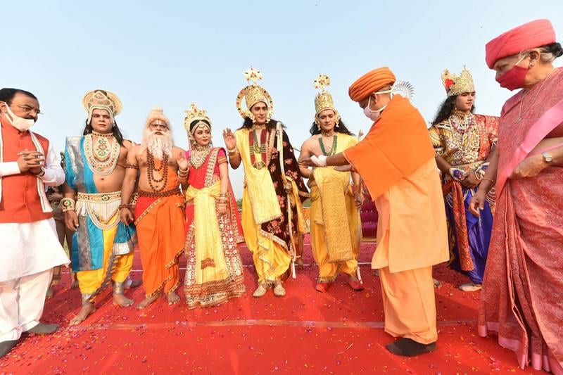 Deepotsav, Deepotsav 2020, Ayodhya deepotsav 2020, Ayodhya, Diwali, Diwali in Ayodhya, Uttar Pradesh, UP, Yogi Adityanath, Lord Ram, Hanuman Garhi, Saryu, Ram ki paidi, Deepotsav diyas