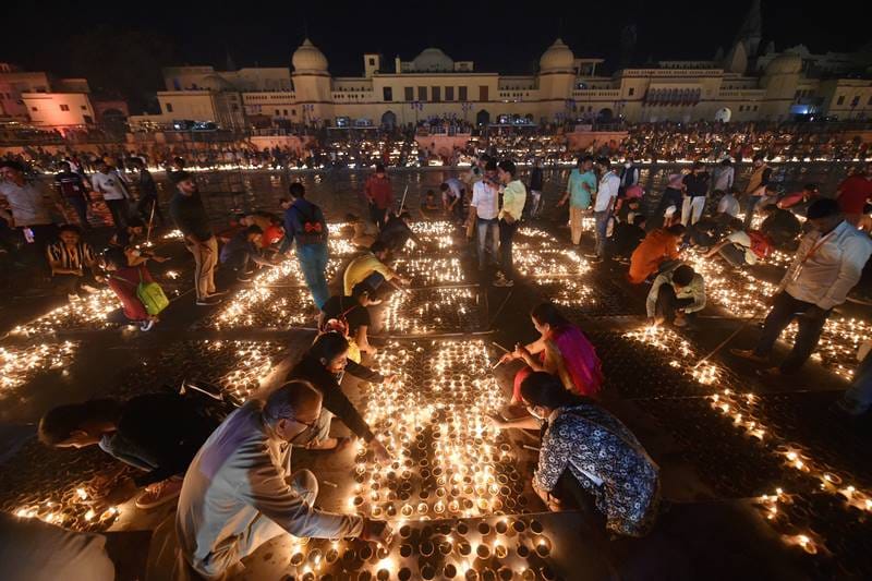 Deepotsav, Deepotsav 2020, Ayodhya deepotsav 2020, Ayodhya, Diwali, Diwali in Ayodhya, Uttar Pradesh, UP, Yogi Adityanath, Lord Ram, Hanuman Garhi, Saryu, Ram ki paidi, Deepotsav diyas