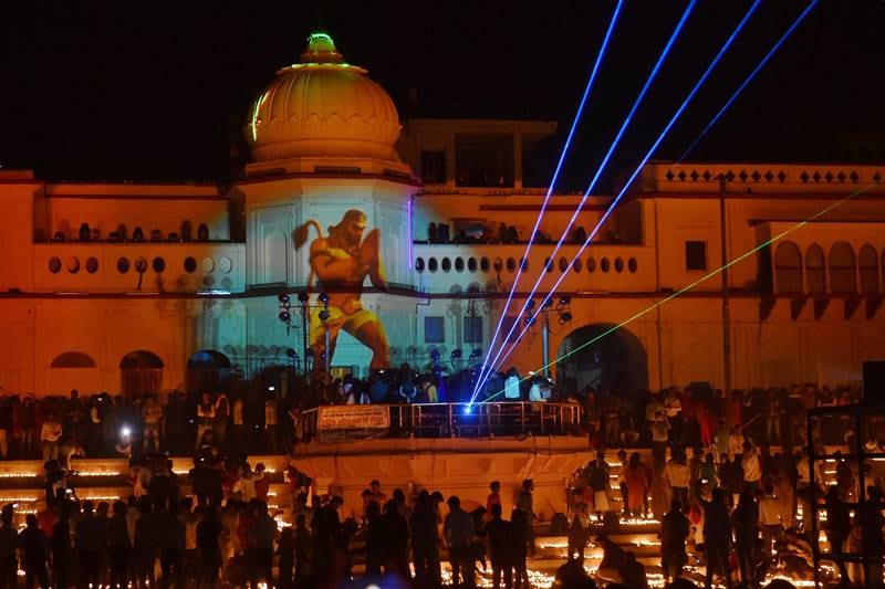 Deepotsav, Deepotsav 2020, Ayodhya deepotsav 2020, Ayodhya, Diwali, Diwali in Ayodhya, Uttar Pradesh, UP, Yogi Adityanath, Lord Ram, Hanuman Garhi, Saryu, Ram ki paidi, Deepotsav diyas