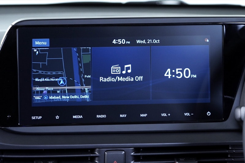 In a segment-first, the all-new Hyundai i20 comes with a large 10.25-inch touchscreen infotainment system. It uses Hyundai’s own native operative system with BlueLink allowing multiple connected features in addition to voice activation and command. The unit is compatible with Apple CarPlay and Android Auto as well, but cannot be used wirelessly. When it comes to safety features, the new i20 comes with upto six-airbags in addition all the mandatory safety features along with ESC, HSA, VSC and more.