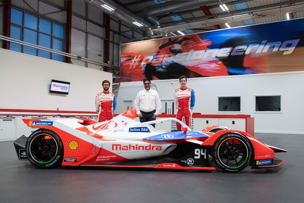 Mahindra M7Electro 2020 21 Formula E car revealed driver line up alex lynn alexander sims dilbagh gill