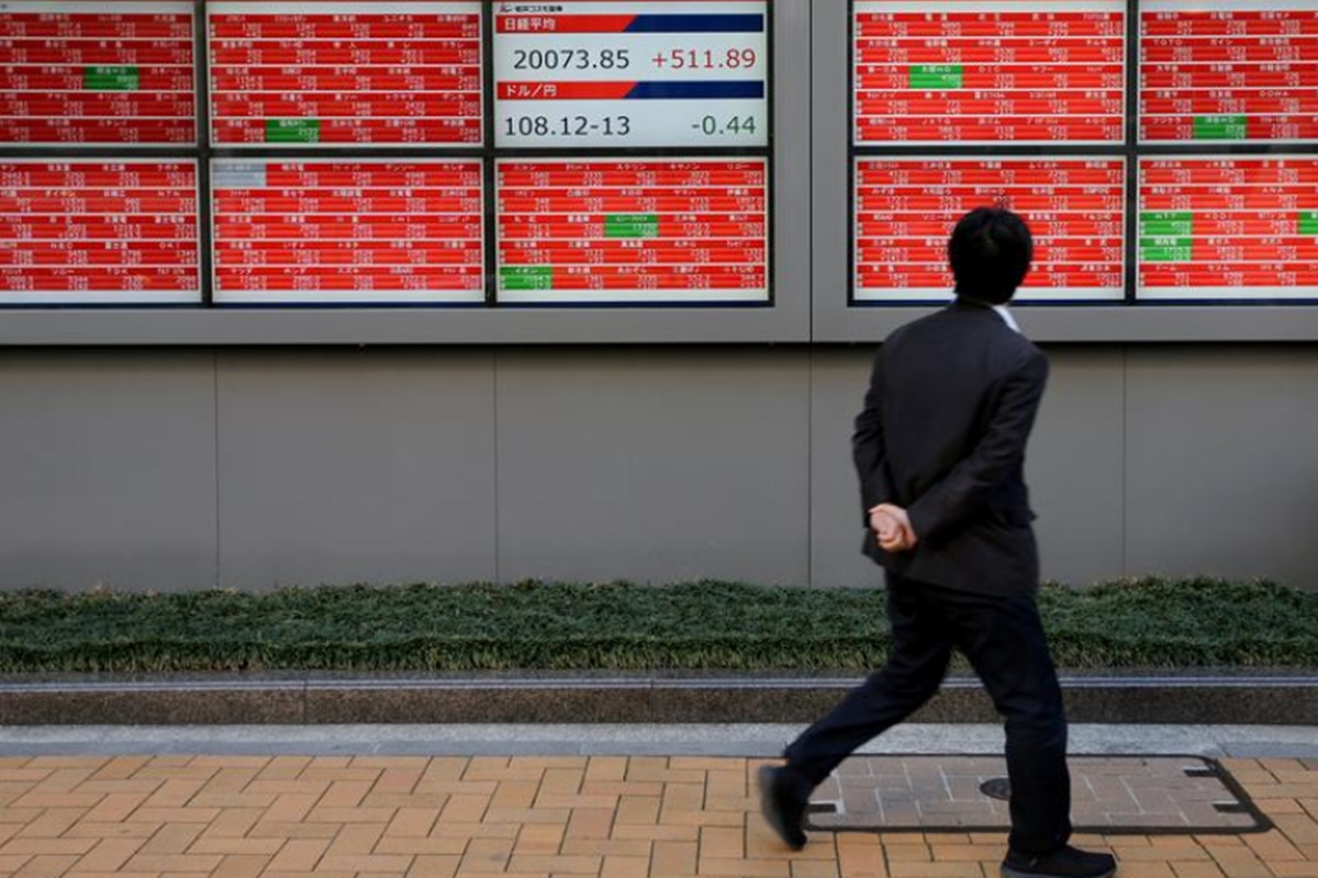 Japan's benchmark Nikkei 225 shed 0.4per cent to finish at 27,158.63 as the government was preparing to declare a state of emergency in Tokyo and several surrounding areas. Japan's benchmark Nikkei 225 shed 0.4per cent to finish at 27,158.63 as the government was preparing to declare a state of emergency in Tokyo and several surrounding areas.