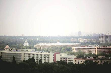 The Central Vista redevelopment project, the country's power corridor -- envisages a new triangular parliament building, a common central secretariat as well as revamped Rajpath (image: IE)