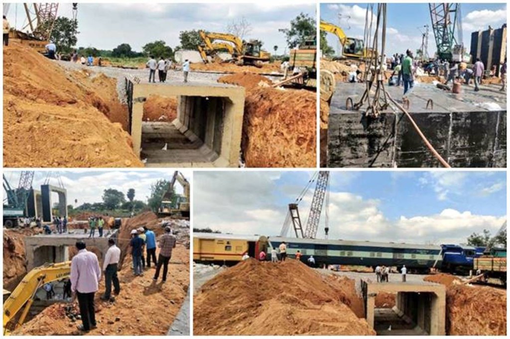 Indian Railways eliminated a Manned Level Crossing between Umdanagar and Timmapur in the state of Telangana. Indian Railways eliminated a Manned Level Crossing between Umdanagar and Timmapur in the state of Telangana.