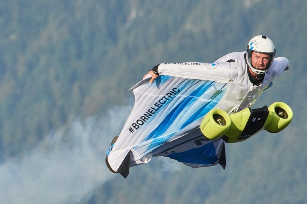 Now fly like a Batman! World’s first all-electric wingsuit by BMW lets you do 300 kmph