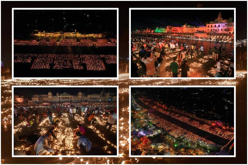 Deepotsav, Deepotsav 2020, Ayodhya deepotsav 2020, Ayodhya, Diwali, Diwali in Ayodhya, Uttar Pradesh, UP, Yogi Adityanath, Lord Ram, Hanuman Garhi, Saryu, Ram ki paidi, Deepotsav diyas