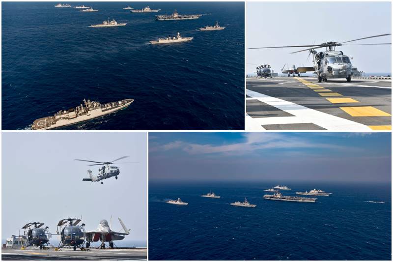 Malabar Naval Exercise Phase II, Malabar Naval Exercise, Malabar Exercise, QUAD Force, INS Vikramaditya, USS Nimitz, US Navy, Ballarat, Australian Navy