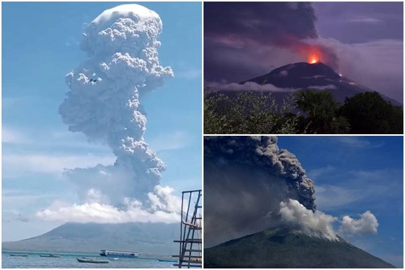 Indonesian volcano, volcano, Mt. Ile Lewotolok volcano, mount Ile Lewotolok volcano, volcano in Indonesia, Indonesia, volcano erupts in indonesia, East Nusa Tenggara, active volcanoes, volcano images