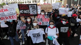 peru protests, President Manuel Merin, Peru interim governmnet, former President Martin Vizcarra