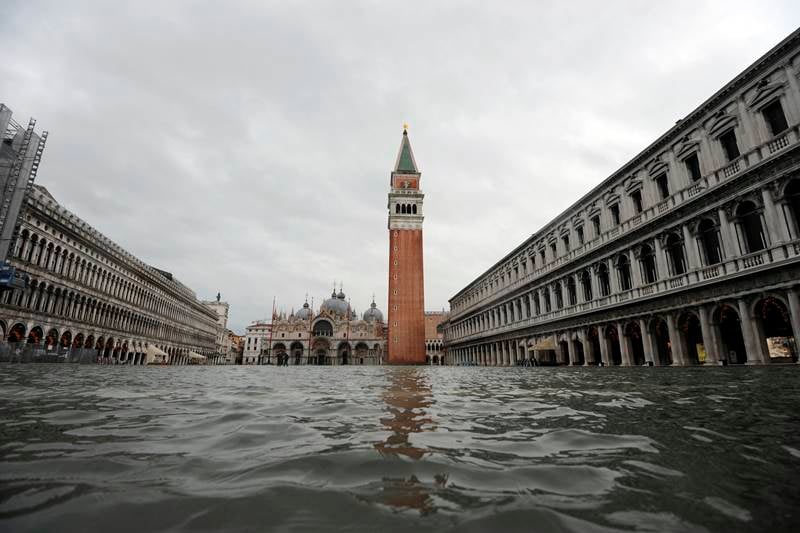 Venice, Venice floods, Venice flooded, Venice rains, St. Mark's Square, italy, lagoon city, High tide floods venice, High tide, floods