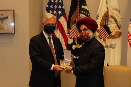 Trump conferred the Legion of Merit, one of the highest military honours of the US, on Modi for his leadership in elevating bilateral strategic partnership and accelerating emergence of India as a global power.