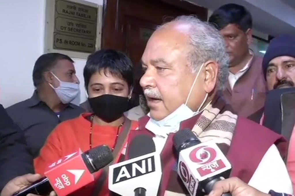 Tomar also said he expected a positive response from the agitating farmers on the offer to hold talks, “at the earliest”. Tomar also said he expected a positive response from the agitating farmers on the offer to hold talks, “at the earliest”.