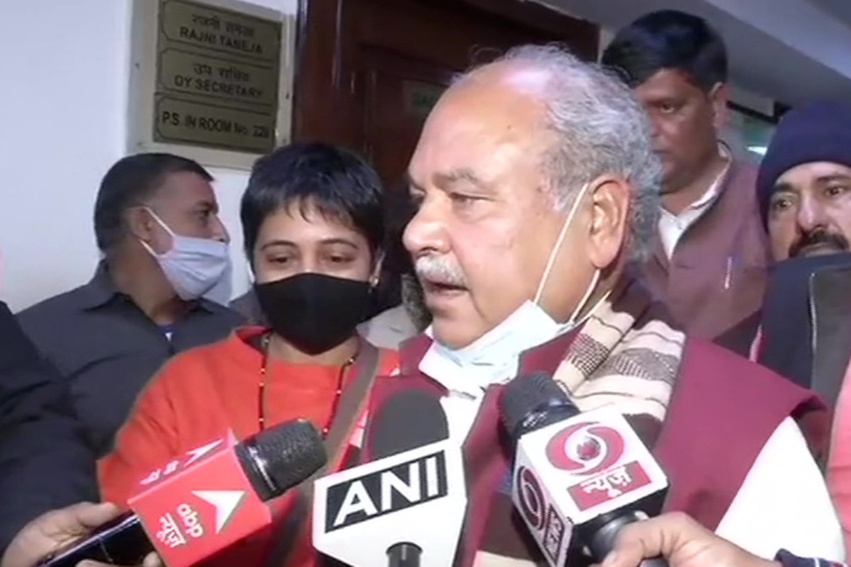 Tomar also said he expected a positive response from the agitating farmers on the offer to hold talks, “at the earliest”. Tomar also said he expected a positive response from the agitating farmers on the offer to hold talks, “at the earliest”.