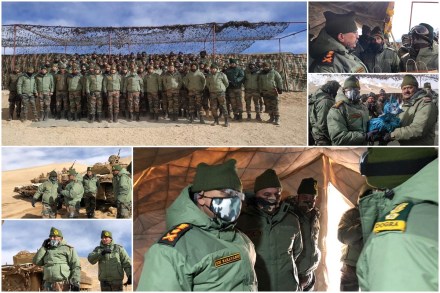 During his visit he interacted with the troops deployed in forward areas and distributed cakes and sweets ahead of Christmas. During his visit he interacted with the troops deployed in forward areas and distributed cakes and sweets ahead of Christmas.