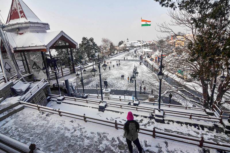 Snowfall in Himachal, Shimla snowfall, manali snowfall, leh tunnel, manali leh tunnel, atal tunnel, manali to leh tunnel distance, manali to atal tunnel distance, weather manali, weather shimla