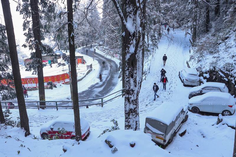 Snowfall in Himachal, Shimla snowfall, manali snowfall, leh tunnel, manali leh tunnel, atal tunnel, manali to leh tunnel distance, manali to atal tunnel distance, weather manali, weather shimla