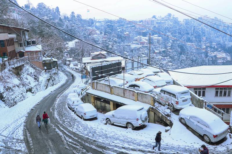 Snowfall in Himachal, Shimla snowfall, manali snowfall, leh tunnel, manali leh tunnel, atal tunnel, manali to leh tunnel distance, manali to atal tunnel distance, weather manali, weather shimla