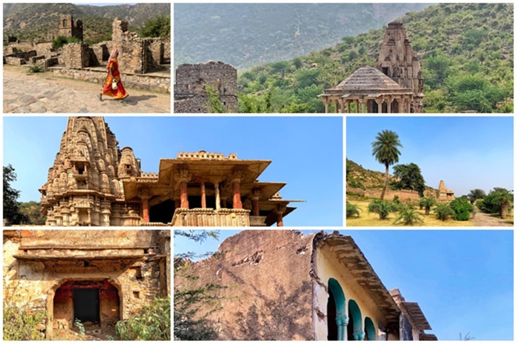 The Bhangarh fort now holds the ruins of the palace, bazaar, and other broken structures.