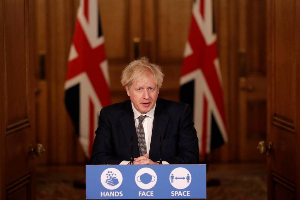 UK discusses action after confirmation new COVID strain spreads more quickly Britain's Prime Minister Boris Johnson
