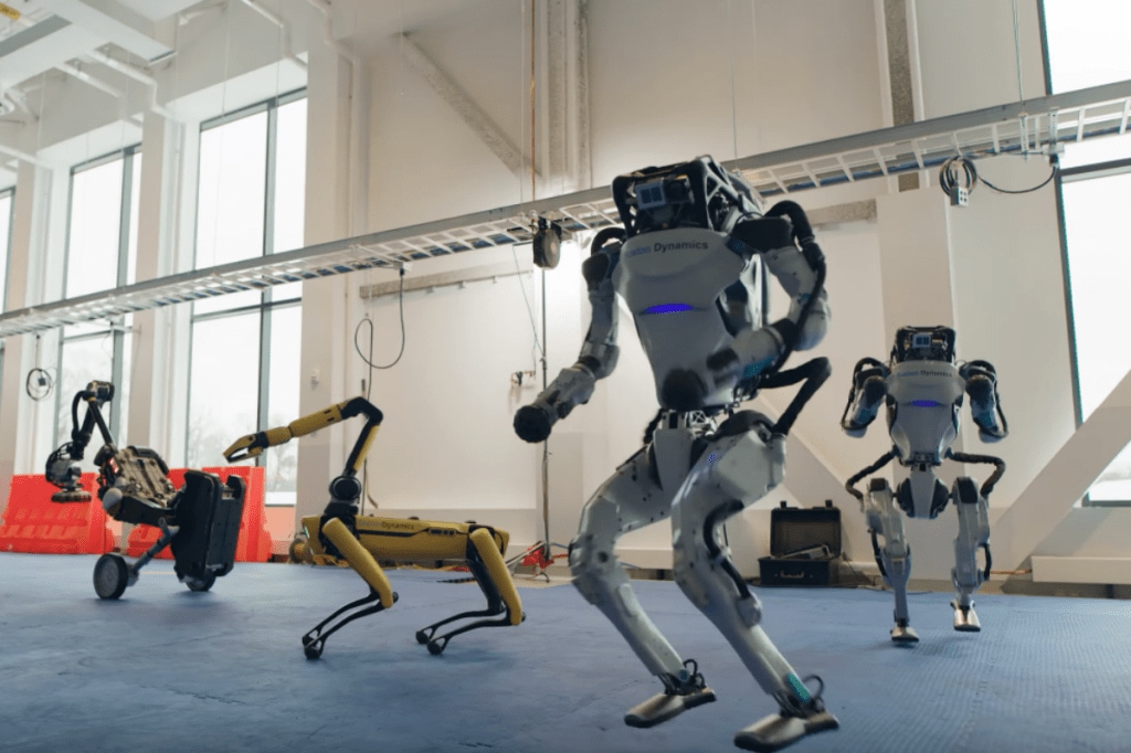 boston dynamics robot dance