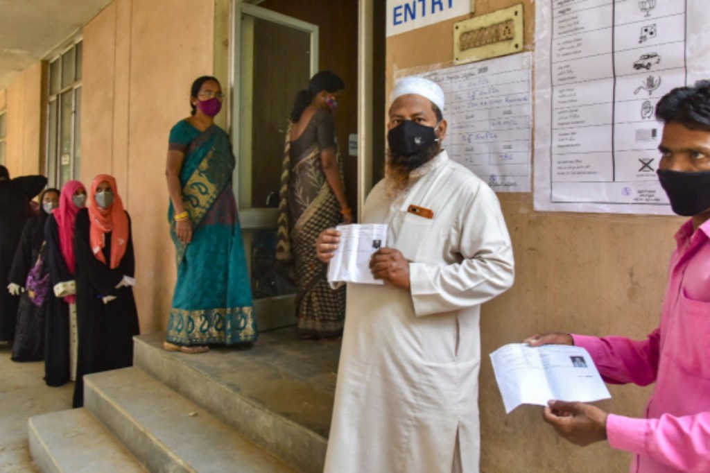 GHMC Polls, GHMC Polls 2020, Hyderabad polls, Hyderabad polls 2020, Hyderabad exit polls, GHMC exit polls, TRS, BJP, Owaisi