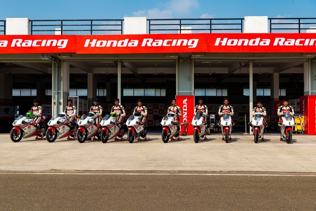 IDEMITSU Honda India Talent Cup NSF 250R riders