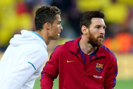 Barcelona will win the group unless Juventus can overtake it in head-to-head goals. Barcelona won 2-0 in Turin. Ronaldo missed that possible rematch with Messi after catching the coronavirus. (Reuters/File Photo)