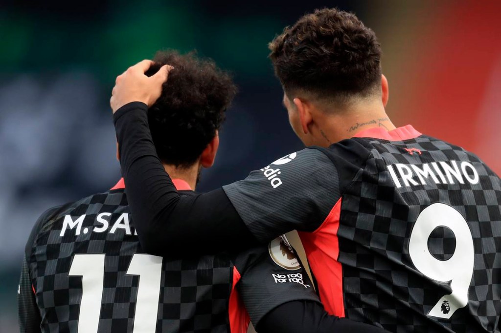 Liverpool Roberto Firmino Mohamed Salah English Premier League Liverpool Crystal Palace 7-0 Selhurst Park stadium